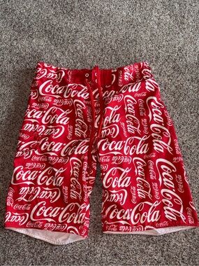 Coca-Cola board shorts swim trunks Sz 32 NWT